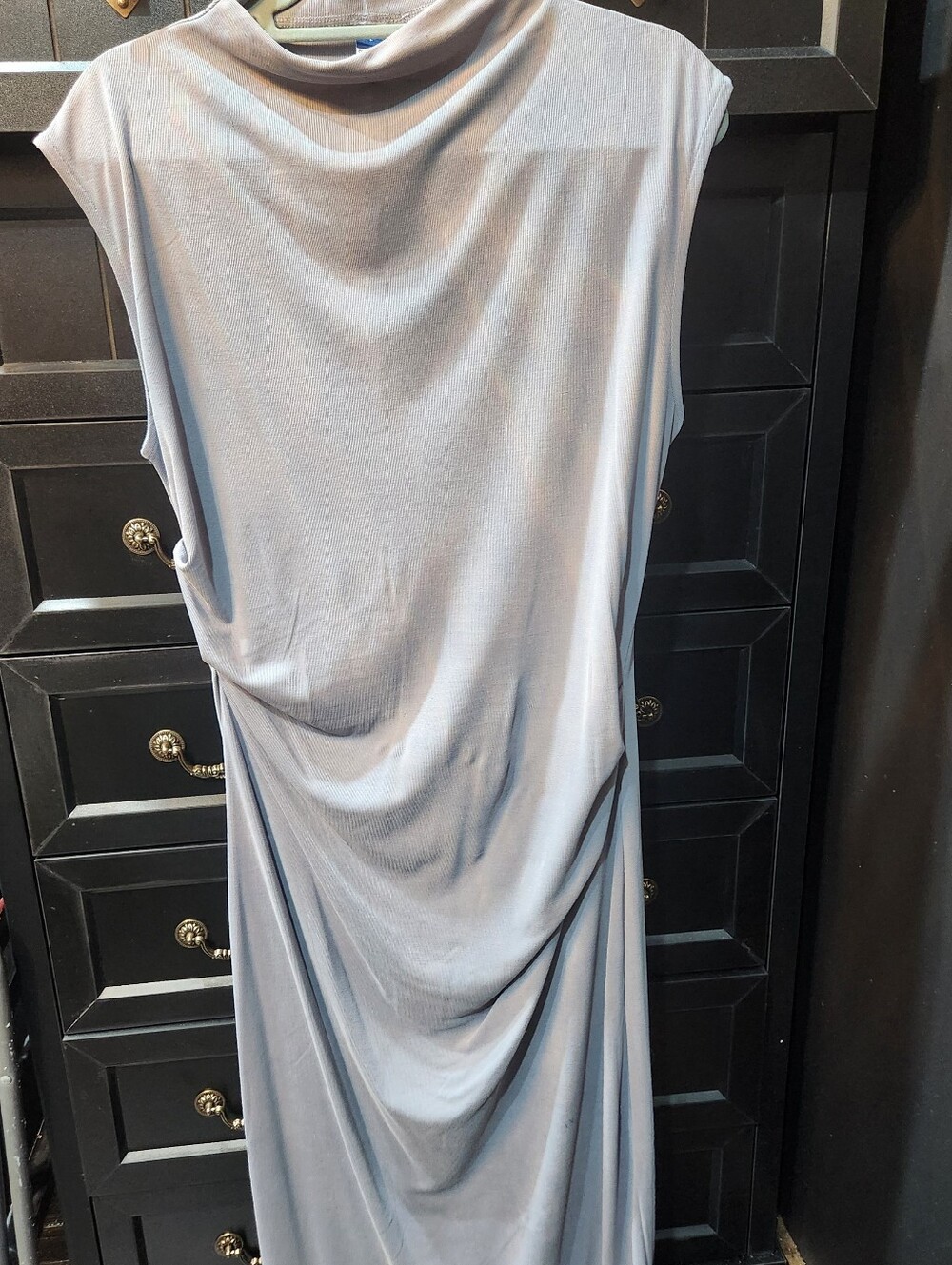 Old Navy Sleeveless Draped Cowl Neck Women's Dress in Light Blue